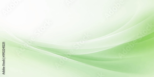 Abstract green background with flowing waves and smooth curves creates a digital vector illustration of light and motion for a nature inspired wallpaper design