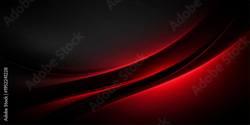 Modern red abstract background with flowing purple waves and futuristic light lines featuring a textured motion design on a dark backdrop vector illustration