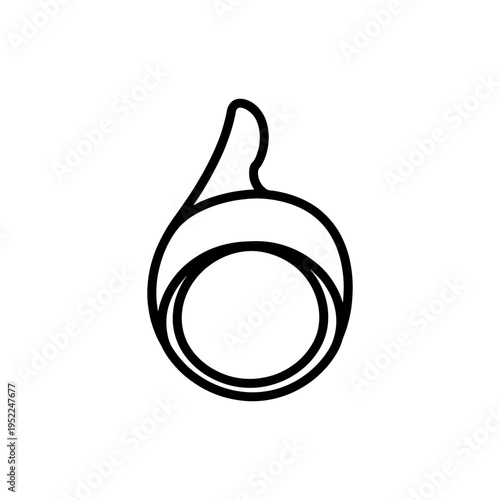 A simple black outline depicts a hand giving a thumbs up gesture a positive sign silhouette