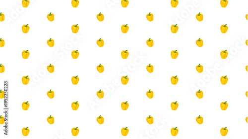 Yellow Bell Pepper Seamless Pattern Minimal Flat Design.eps