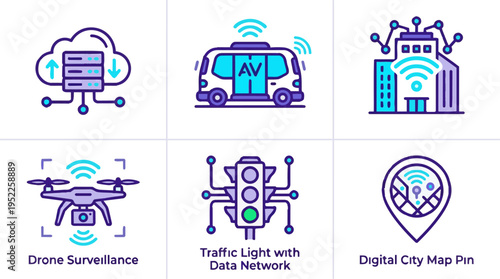 Innovative Digital City Map Pin Icons