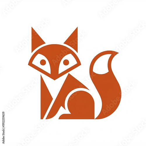 Wallpaper Mural vector illustration Logo of a fox Torontodigital.ca
