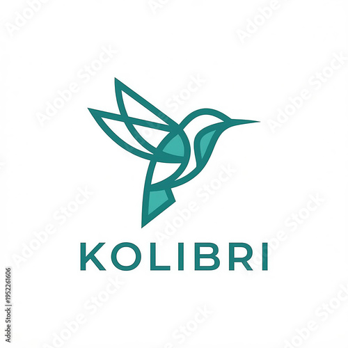 Wallpaper Mural hummingbird simple minimalist logo lustration of symbol logo design Torontodigital.ca