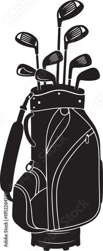 Golf icon, logo isolated on white background 2