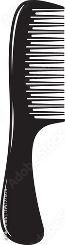 Hairbrush graphic icon. Comb sign isolated on white background. Barbershop symbols. Vector illustration 2