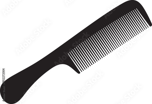 Hairbrush graphic icon. Comb sign isolated on white background. Barbershop symbols. Vector illustration 2