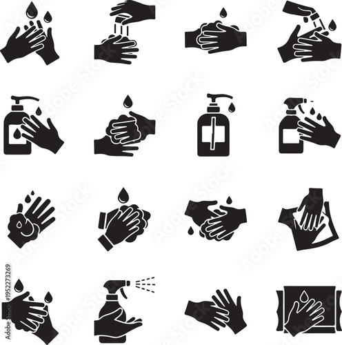 Hand With Soap Dispenser Icon