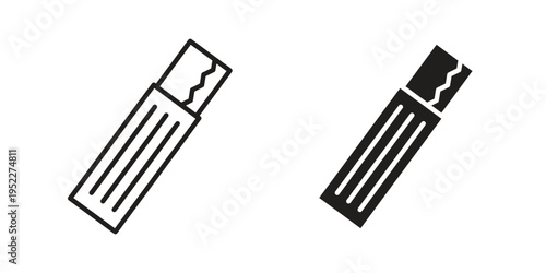 Chew gum icon with black color and editable vector