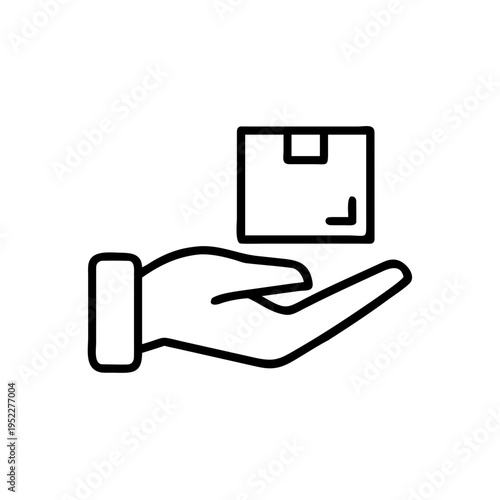 Hand Holding Box Icon