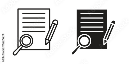 Define icon with black color and editable vector