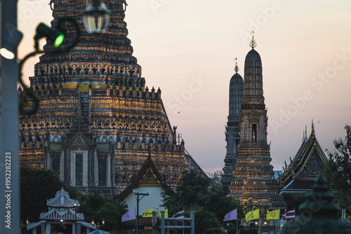 Fotografie Detail of skyline in bangkok