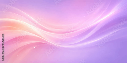 An artistic digital wallpaper featuring a bright purple and pink abstract background with flowing violet waves, light curves, and a textured vector design that creates an energetic pattern