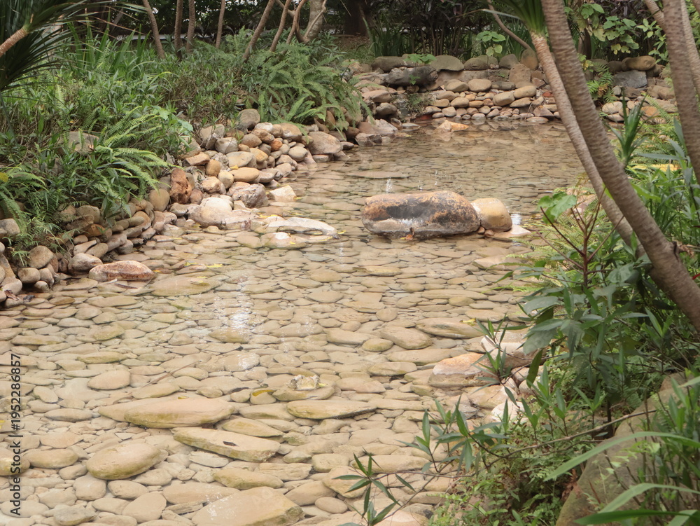 Obraz premium Manmade Decorative River