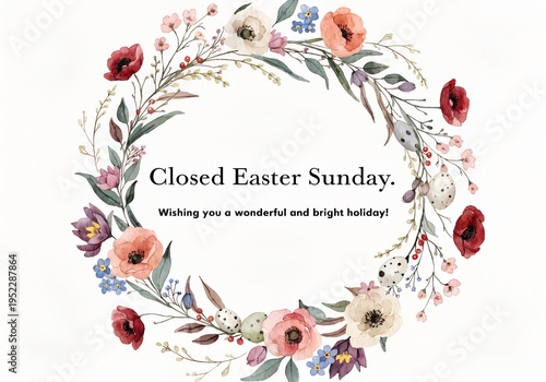 Easter Sunday Closing Announcement – We Will Be Closed (5 April), Easter Holiday Closing Notice – Business Closed on Sunday, 5 April