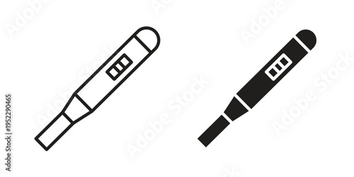 Pregnancy test icon with black color and editable vector