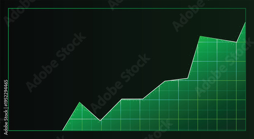 Bull stock market growth chart upward trend financial trading success analysis vector poster