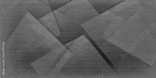 Dotted halftone texture background. Black and white pop art gradient overlay.