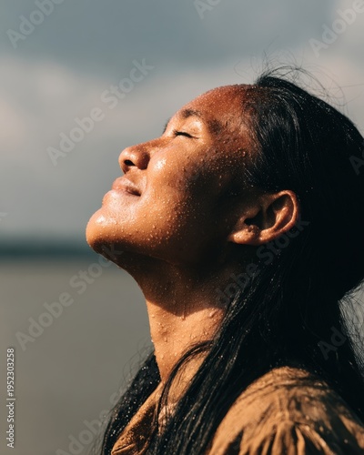 Serene Moment - Uplifting Human Portrait