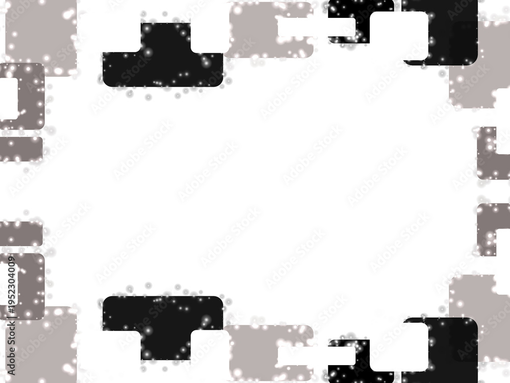 Obraz premium black and white abstract frame