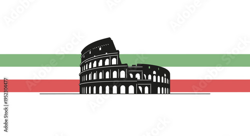 Colosseum Rome Italy Ancient Architecture.