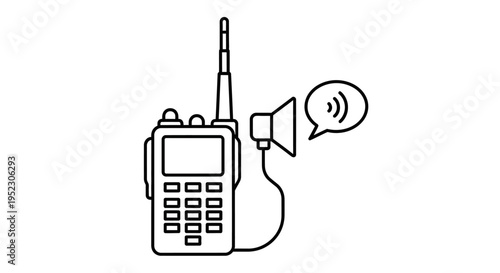 Wireless handheld two way radio device.