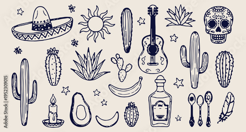 music doodle illustration set, musical instruments drawing collection, guitar piano music icons design, hand drawn music elements pack, music sketch illustration set, creative music doodles artwork, m