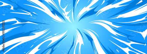 Modern abstract graffiti background of fast lightning comic explosion effects in neon colors.