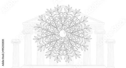 Intricate Snowflake Design Pattern Closeup.