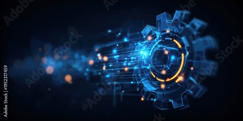 The intelligence of a modern software system creates a solution where technology meets innovation inside a massive machine.