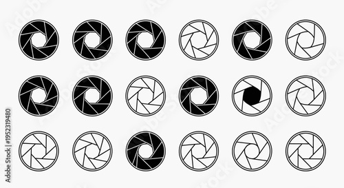 Black and White Camera Shutter