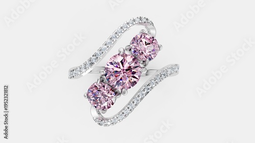 фотографія Luxury trilogy ring celebrating love and partnership.