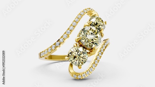 Φωτογραφία Timeless trilogy ring for romantic occasions.