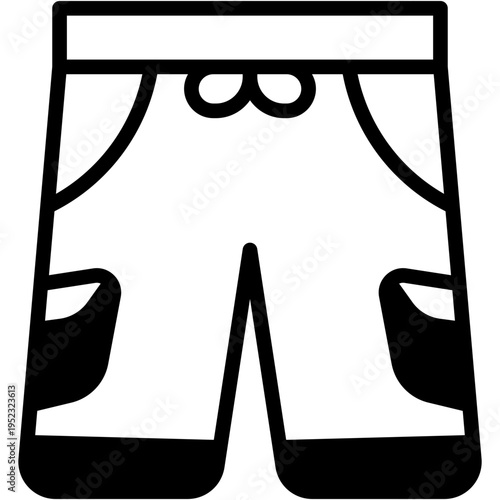 Summer Swim Shorts and Beachwear Vector Icon