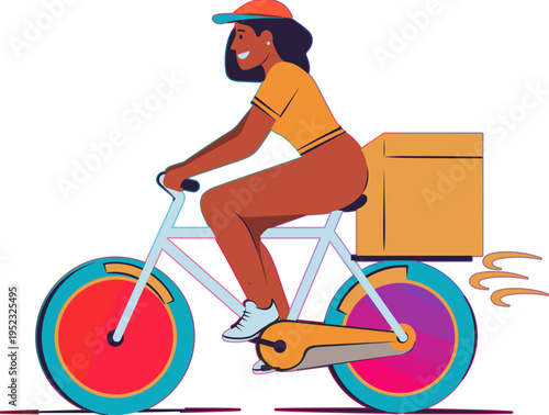 Courier Delivering Package