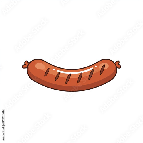 Cartoon Sausage Illustration
