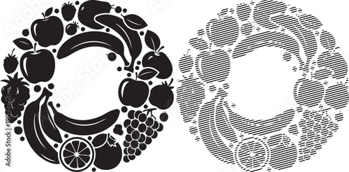 Traditional japanese karakusa patterns displaying intricate circular designs