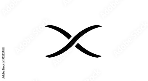 Simple black symbol on a white background