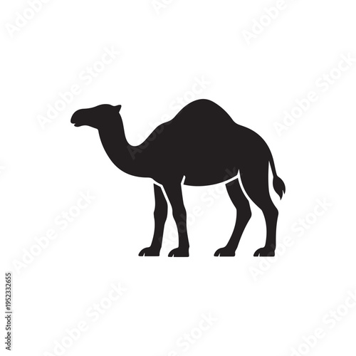 Minimalist Dromedary Camel Silhouette