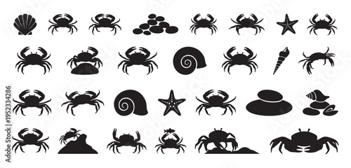 Marine conservation symbols. Emblems representing marine life protection and environmental awareness. Symbols and visuals promoting ecological efforts to preserve oceanic ecosystems and habitats