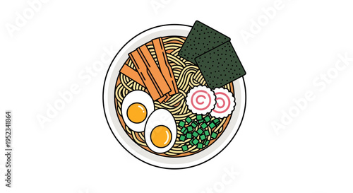 Delicious Bowl of Ramen Noodles with Toppings 11.