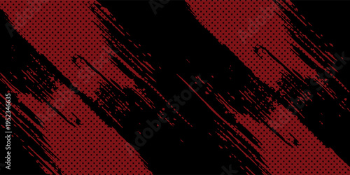 Halftone dots red and blue color pattern gradient grunge texture background. Dot pop art comic sport style vector illustration. modern background