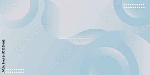 Blue geometric business banner design. Creative banner design with wave shapes and lines for template. Simple design on white horizontal banner. Eps10 vector