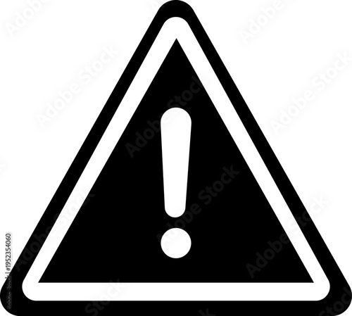 A set Caution warning signs. Exclamation danger sign. Warnings, attention symbol. Triangle warning flat style - stock vector. isolated on transparent background