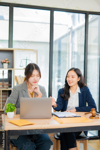 Business and lawyers discussing contract papers  Consultation and legal concepts, lawyers,