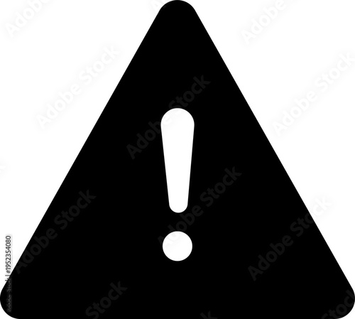 A set Caution warning signs. Exclamation danger sign. Warnings, attention symbol. Triangle warning flat style - stock vector. isolated on transparent background