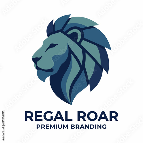 A striking lion's face illustrating strength, pride, and nobility, perfect for branding focused on leadership, confidence, and premium services.