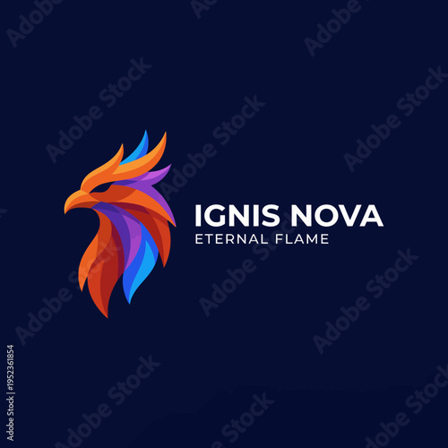 A fierce phoenix rising with flames, showcasing vibrant colors and a sense of renewal. Perfect for themes of passion, rebirth, and resilience in creative contexts.