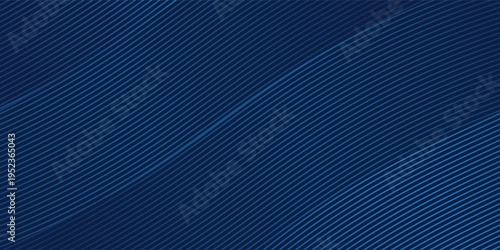 3D modern wave curve abstract presentation background. Luxury paper cut background. Abstract decoration, golden pattern, halftone gradient, 3d vector illustration. Unique dark blue background