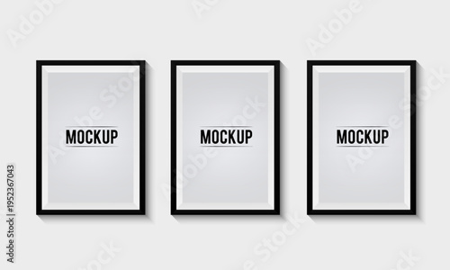 Set of Photo Frame Mockup