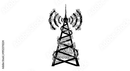 Cellular Tower Communication Broadcasting Structure.